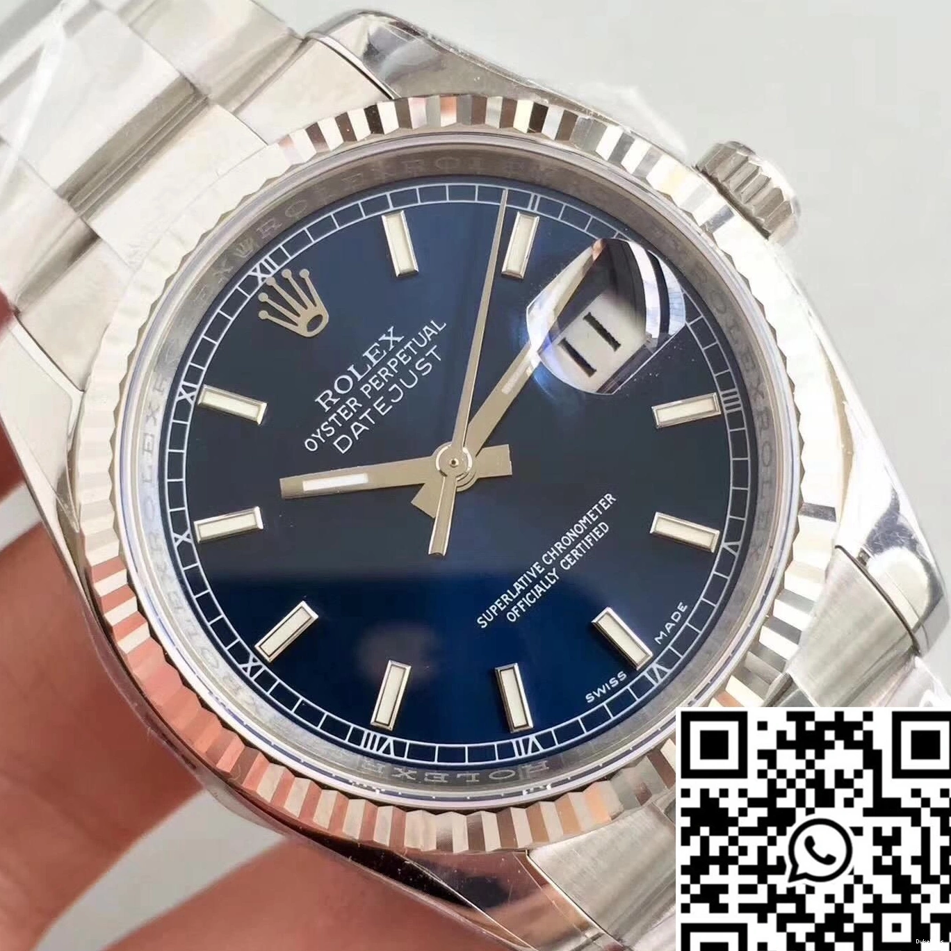 Dial Factory Datejust Rolex 116234 V2 AR Blue 36mm 1219